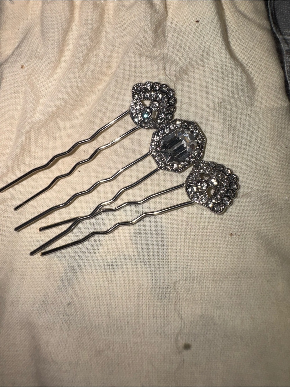 Chloe + Isabel Rhinestone Silver Bridal Hair Pins - Sparkling Crystal Accents